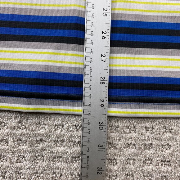 Wilson Golf Shirt Men Extra Large XL Blue Black Gray Green Striped Polo Outdoor - Picture 7 of 7